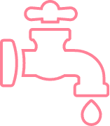 Faucet repair services icon.