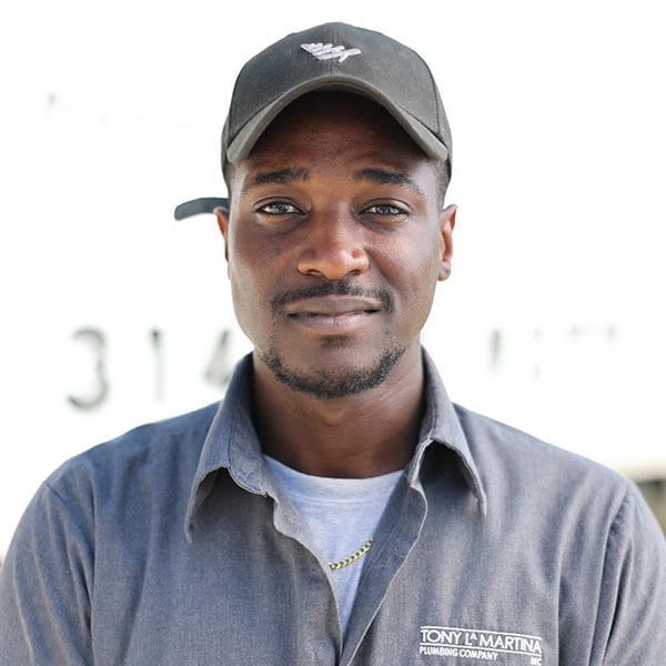 Tony LaMartina employee; Lorenzo B. - Licensed Plumber.
