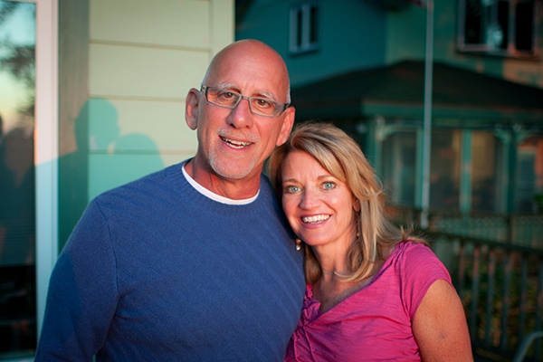 Tony & Claire LaMartina outside.